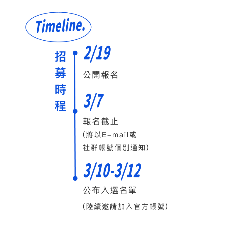 活動招募時程